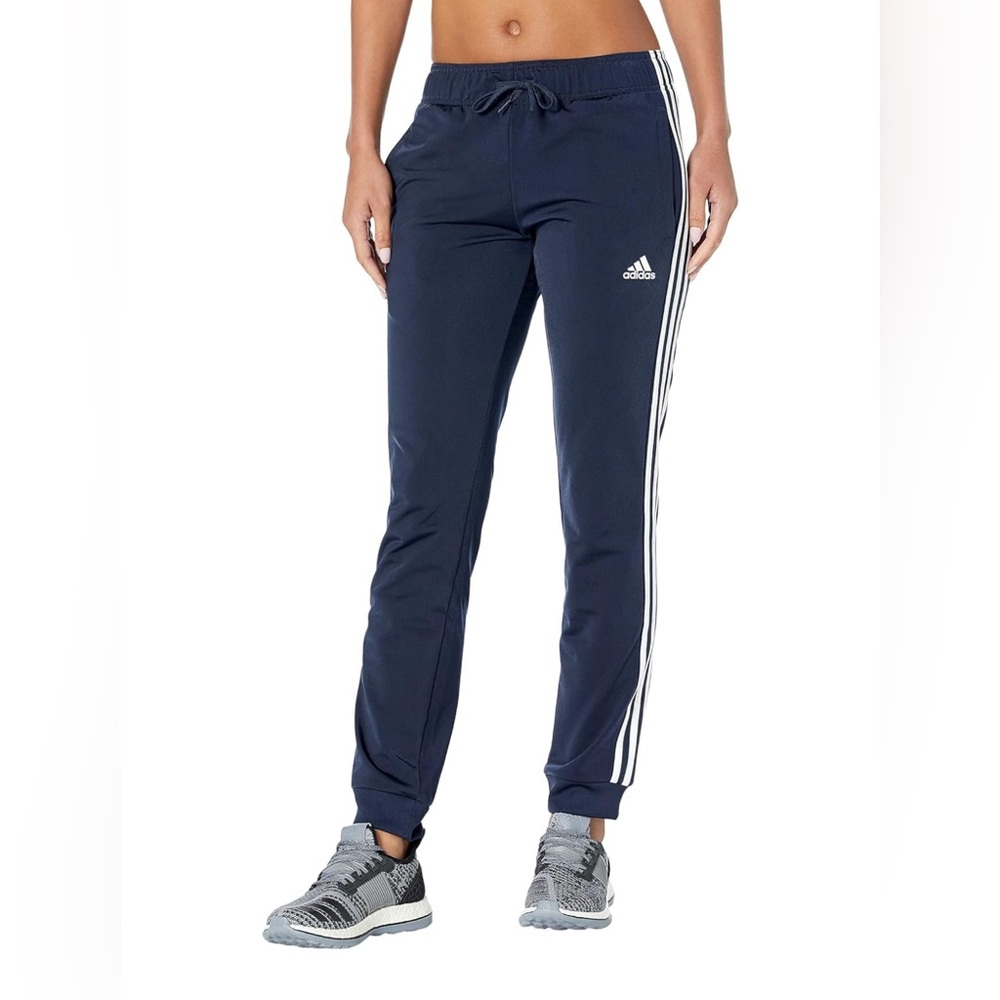 adidas Women's Plus Size Essentials Fleece Tapered Cuff Pants, Legend Ink 4X